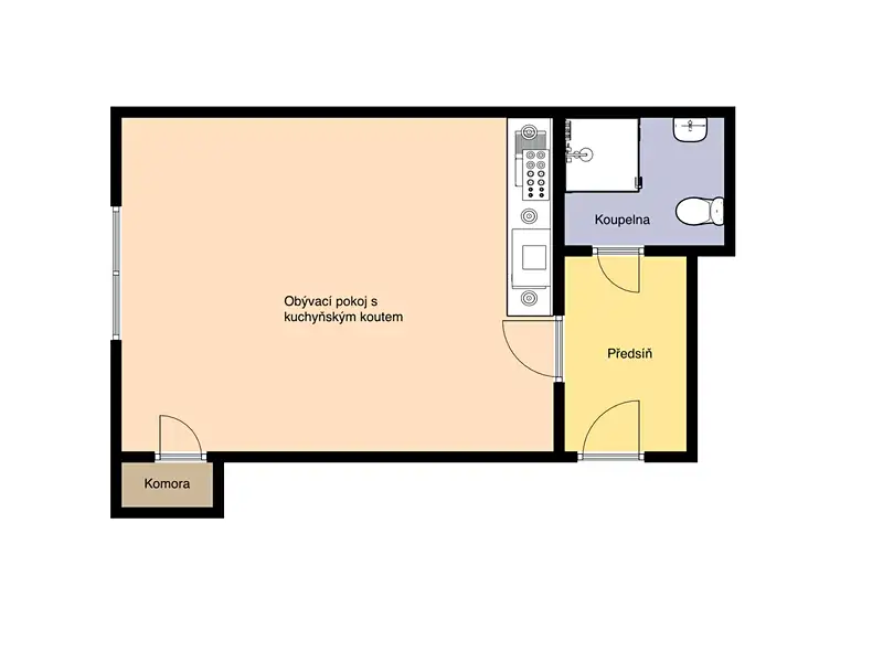 Prodej bytu 1+kk 36 m², Praha – náhled fotky 2