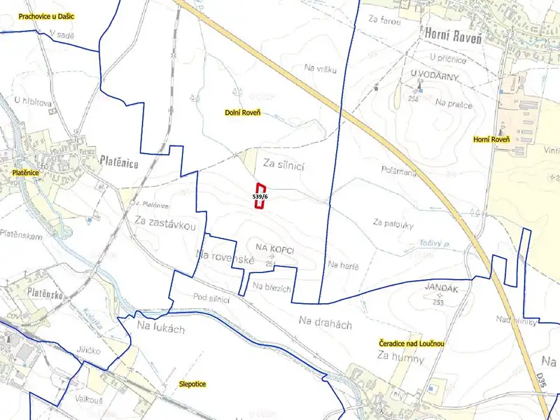 Prodej pole 6475 m², Dolní Roveň – náhled fotky 3