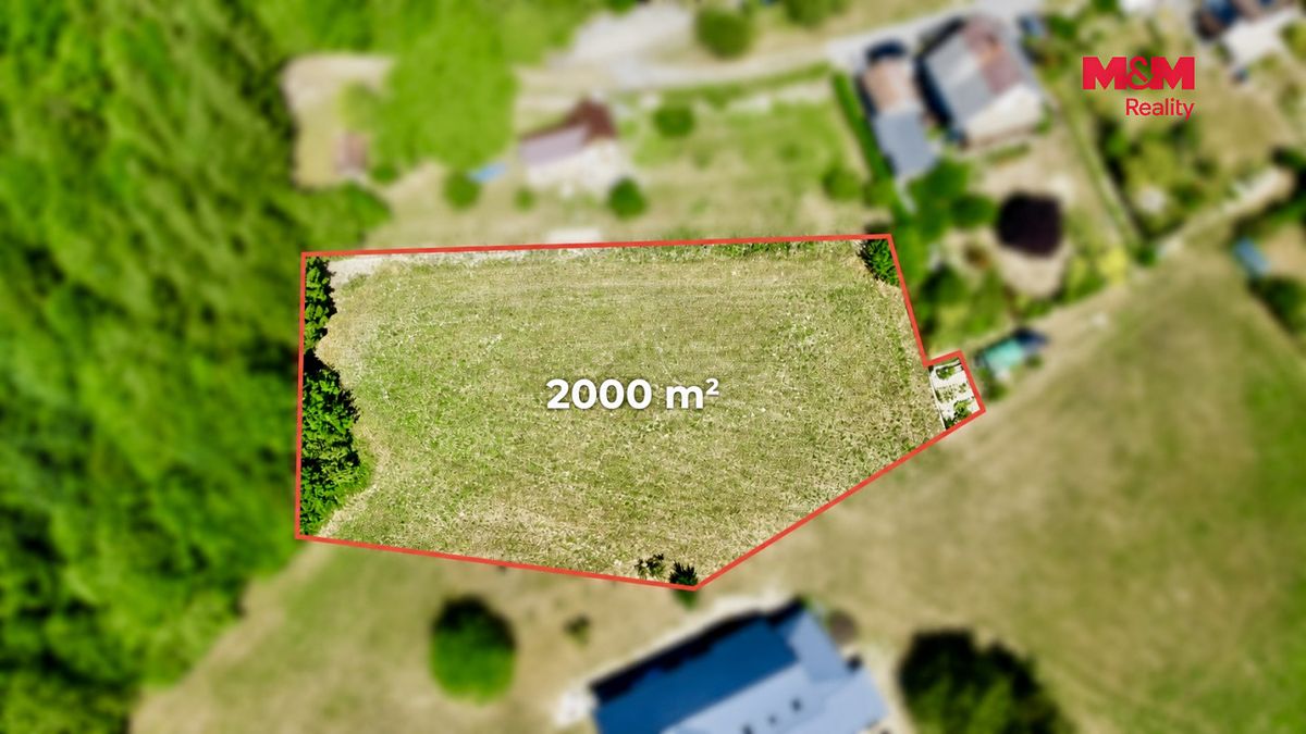 Prodej stavebního pozemku 2000 m² – fotografie 2