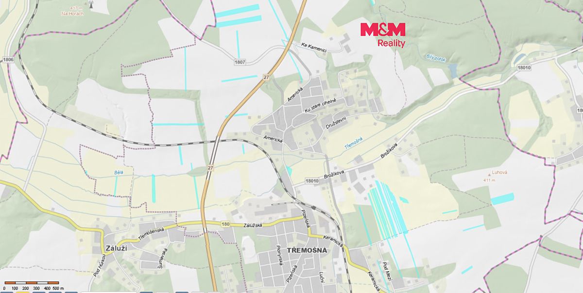 Prodej pole 75595 m², Třemošná – fotka 1 z 3