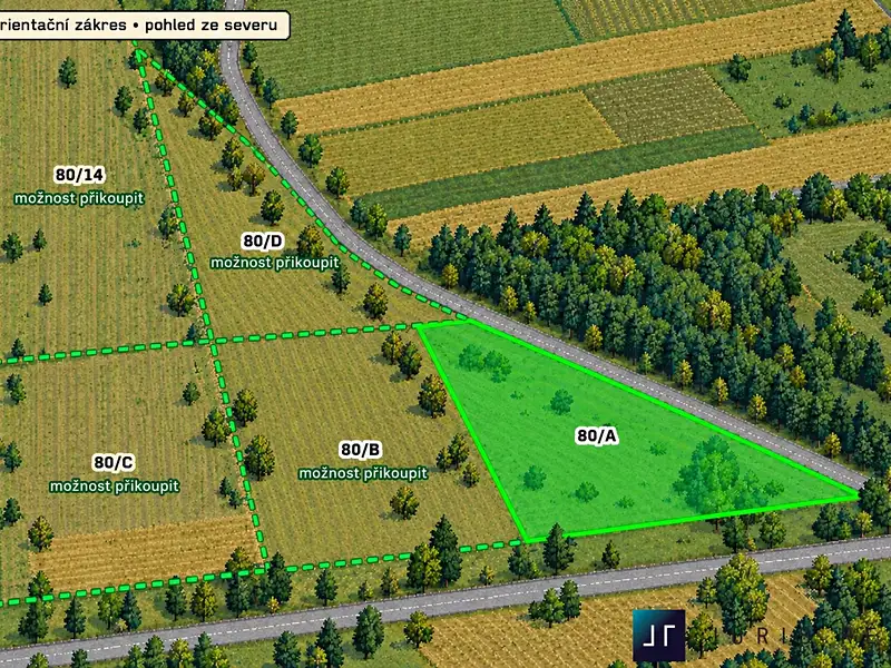 Prodej stavebního pozemku 1280 m², Kobylnice – náhled fotky 2