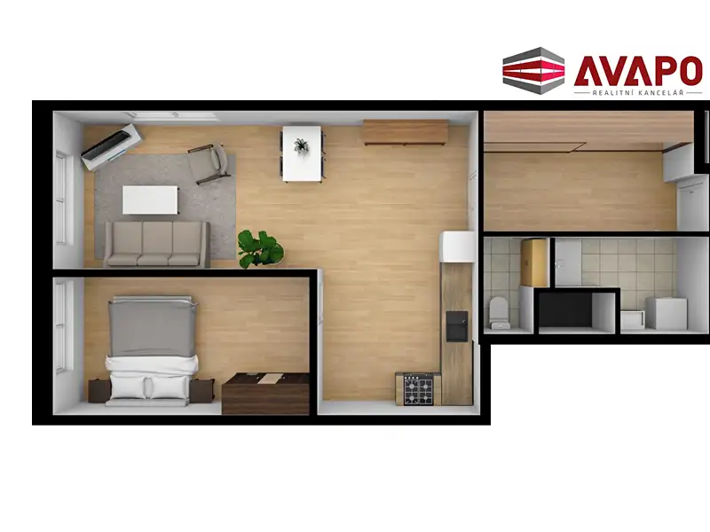 Pronájem bytu 2+kk 61 m², Opava – náhled fotky 2