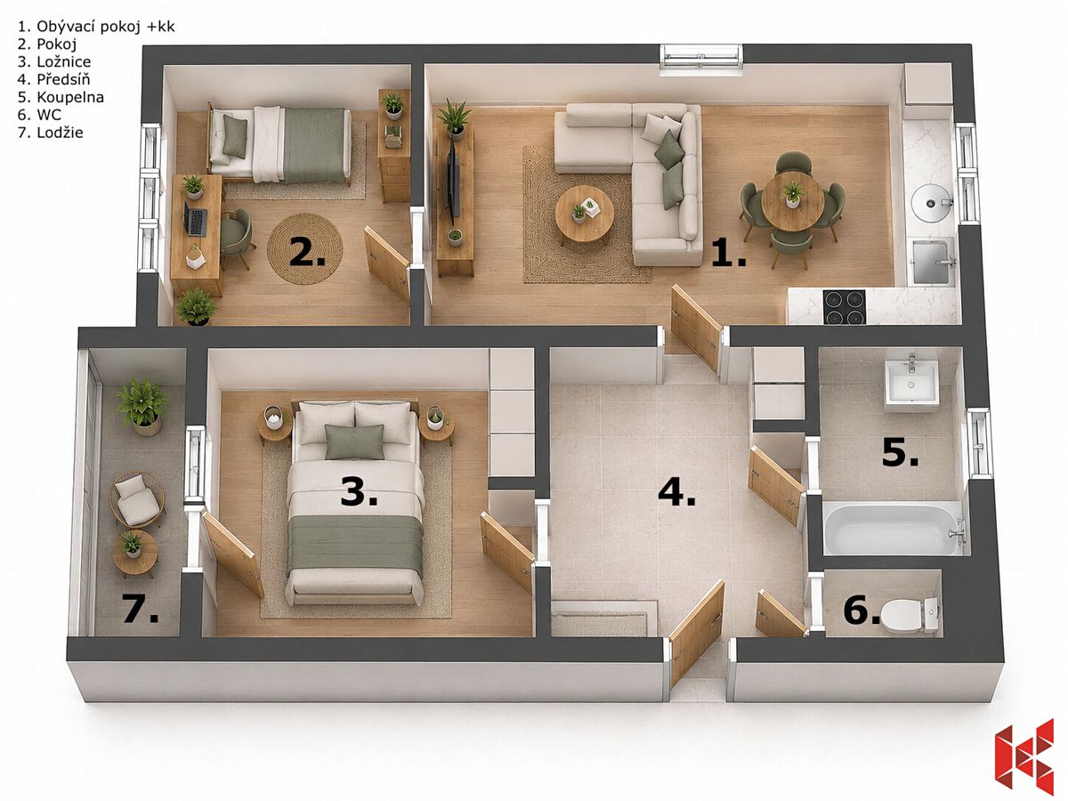 Prodej bytu 3+kk 64 m² – fotografie 2