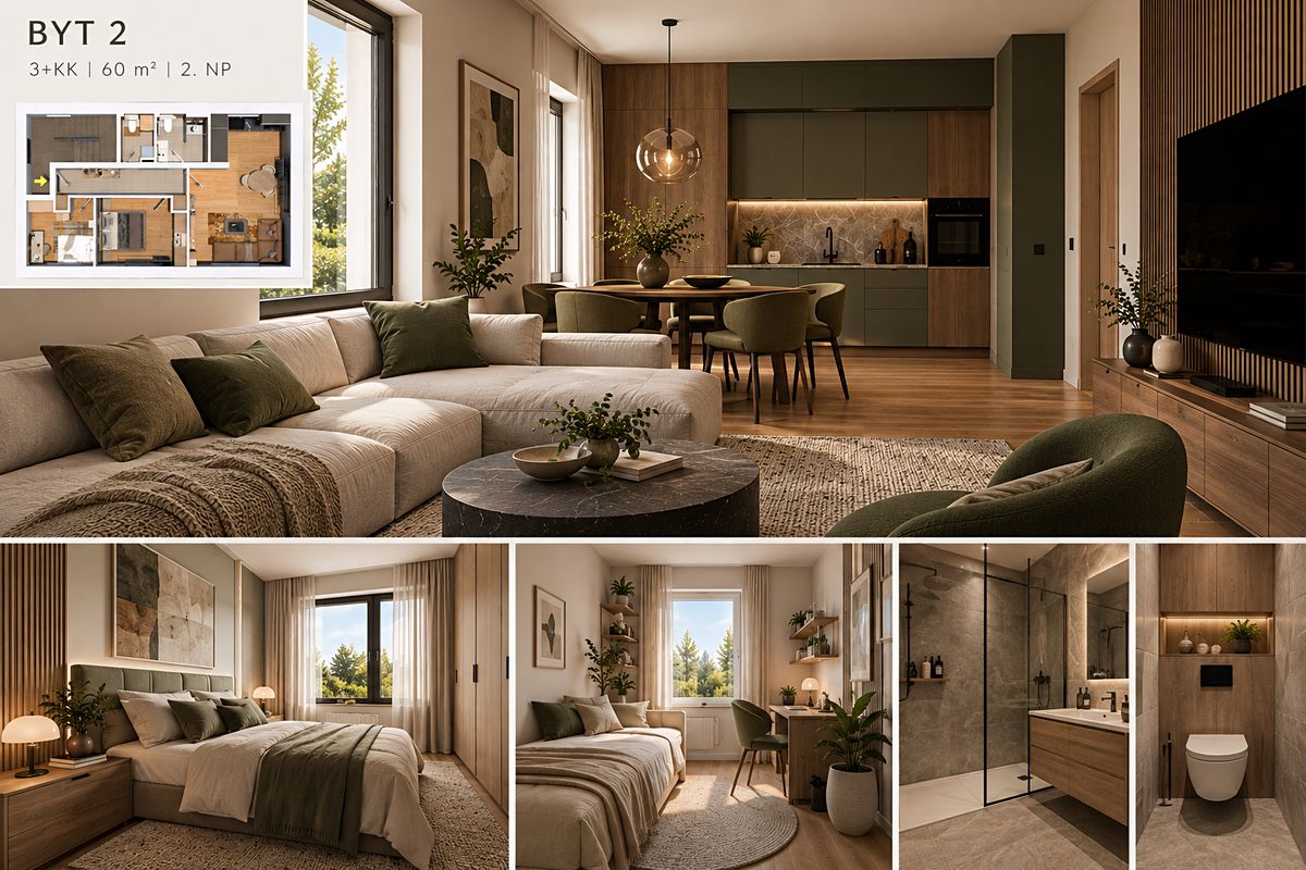 Prodej bytu 3+kk 60 m² – fotografie 2