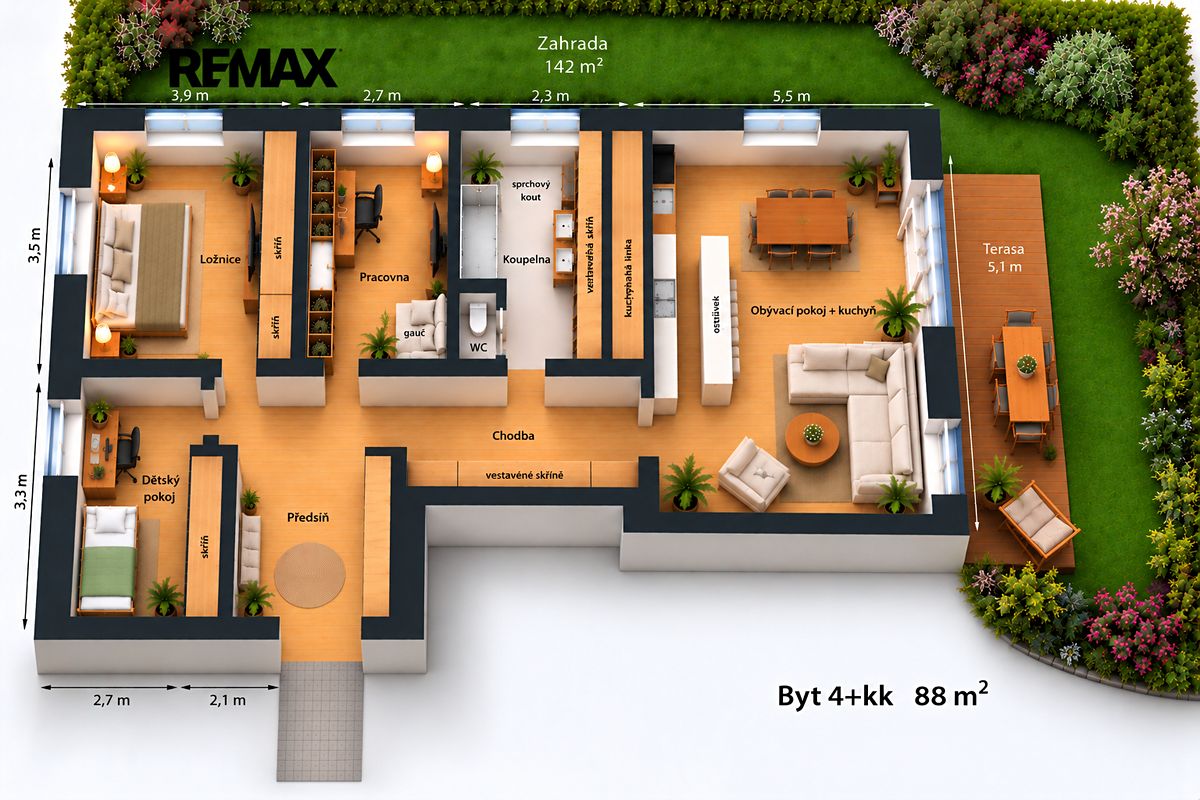 Prodej bytu 4+kk 88 m² – fotografie 2