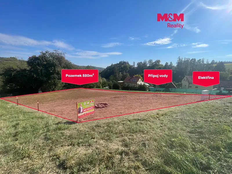 Prodej stavebního pozemku 880 m², Konice – náhled fotky 1