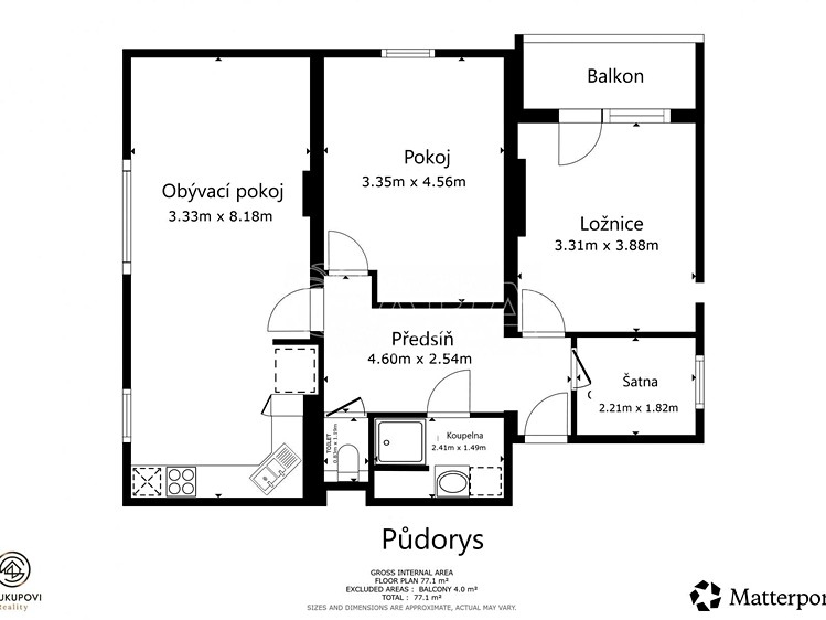 Prodej bytu 3+kk, 81 m² (4 z 23)