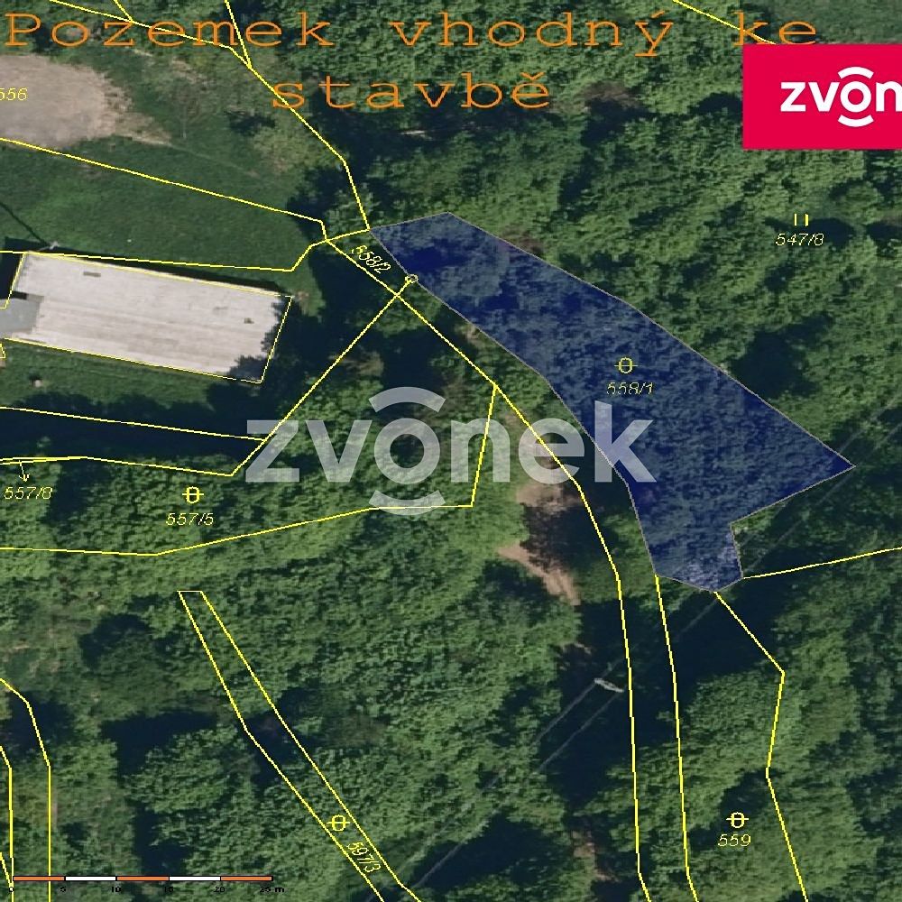 Prodej lesa 4429 m²