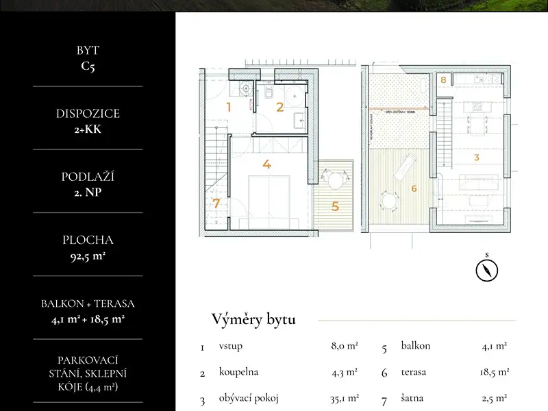 Prodej bytu 2+kk 66 m², Pasohlávky – náhled fotky 2