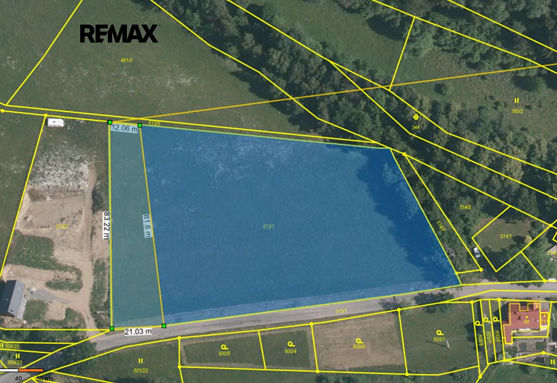 Prodej stavebního pozemku 1362 m² – fotografie 3