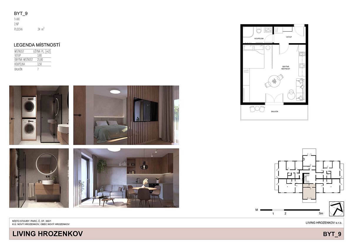 Prodej bytu 1+kk 34 m² – fotografie 2