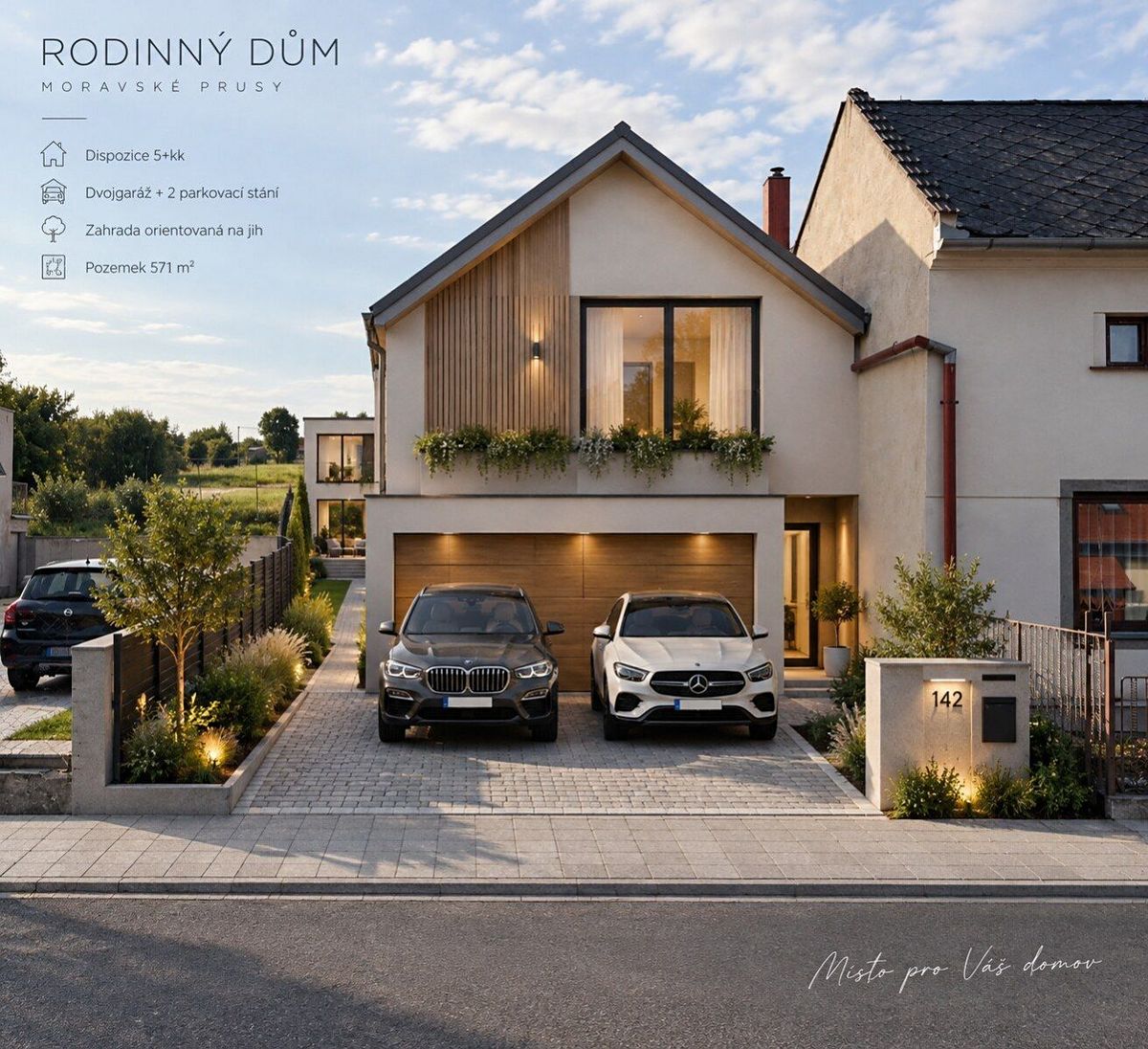 Prodej stavebního pozemku 572 m², Prusy-Boškůvky – fotka 1 z 3