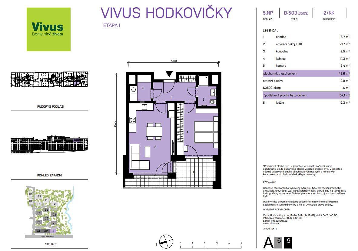 Prodej bytu 2+kk 54 m² – fotografie 2