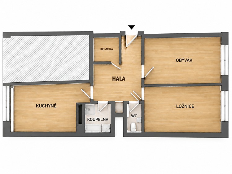 Квартира 2+1 в оренду, 79 м² (10 з 10)
