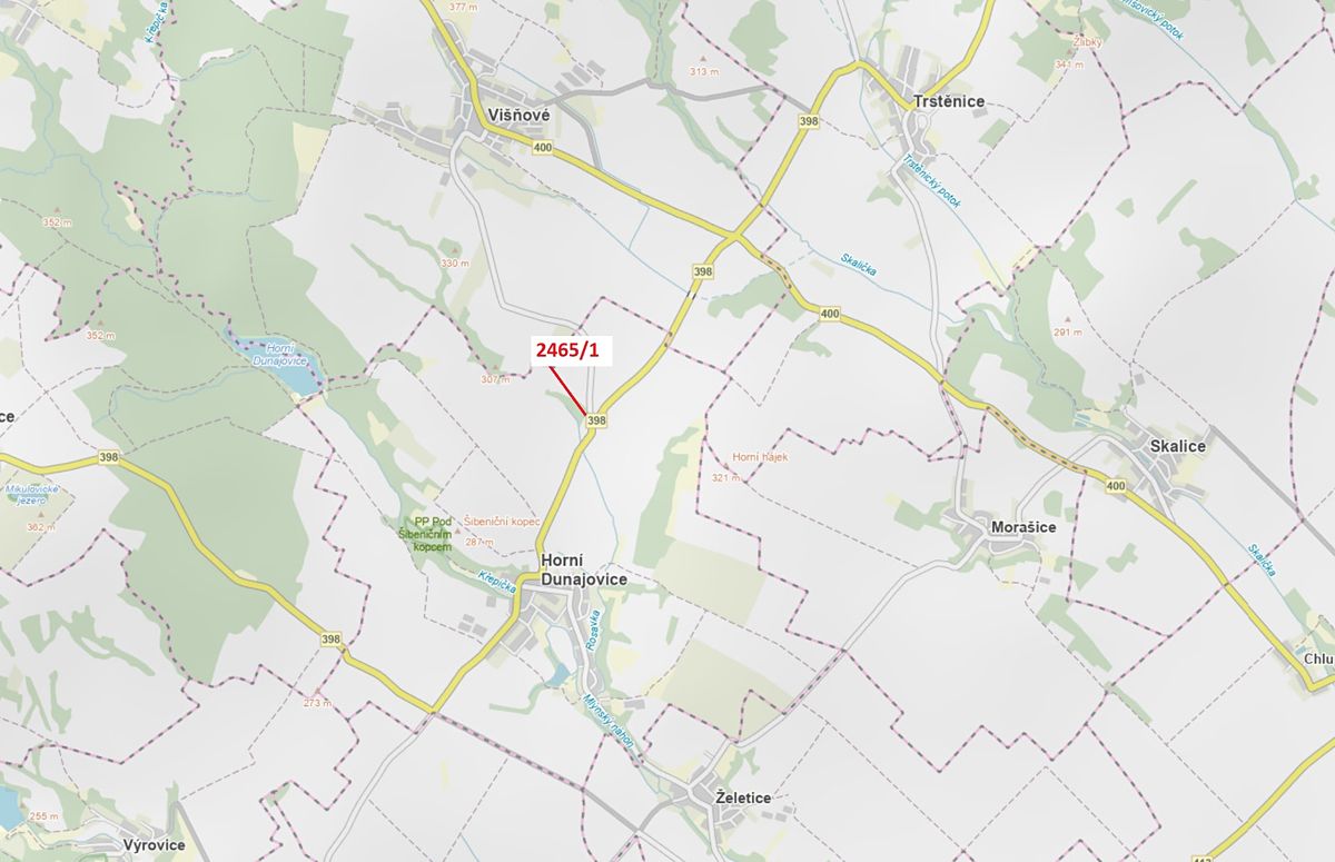 Dražba lesa 134 m², Horní Dunajovice – fotka 1 z 3