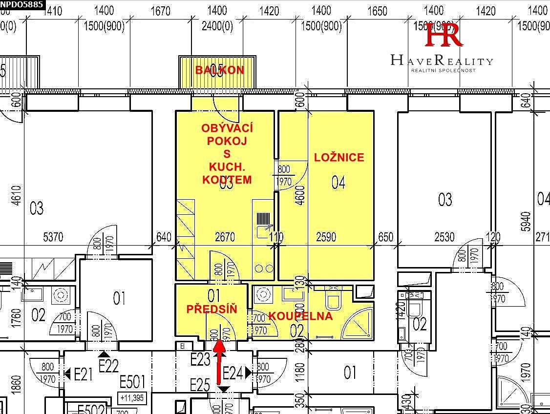 Prodej bytu 2+kk 33 m² – fotografie 2