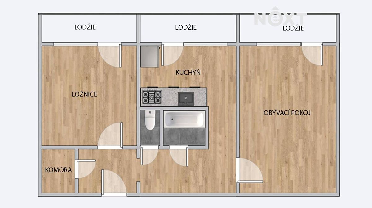 Prodej bytu 2+1 62 m² – fotografie 4