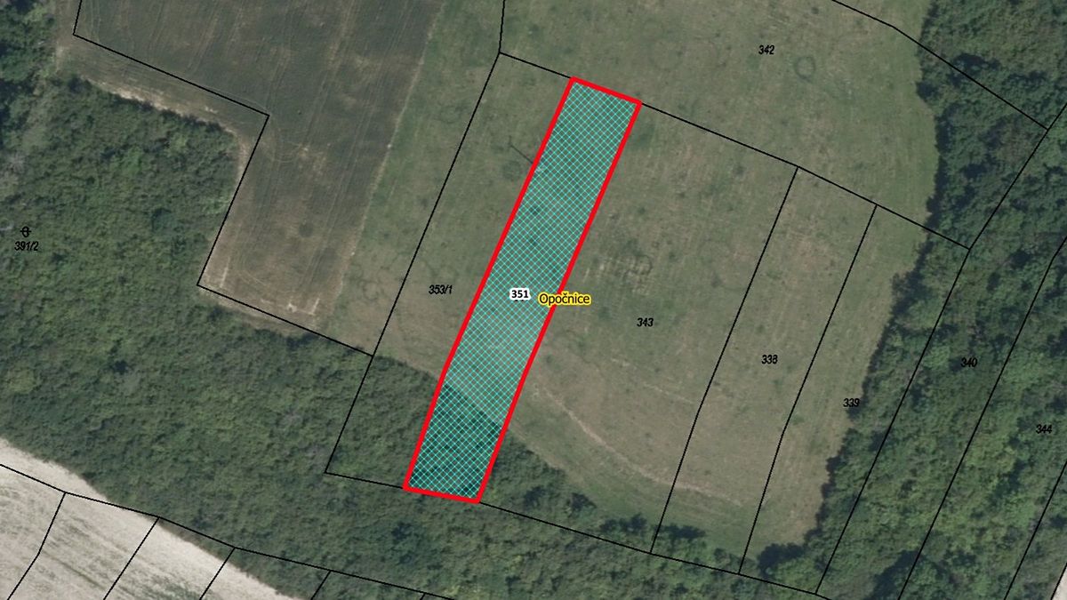 Prodej pozemku 1284 m², Opočnice – fotka 1 z 3