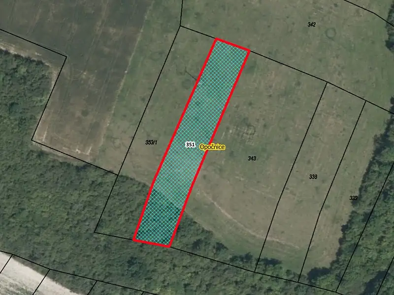 Prodej pozemku 1284 m², Opočnice – náhled fotky 1