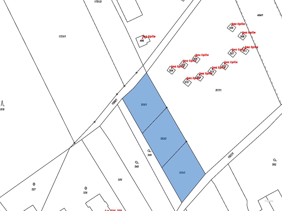 Prodej stavebního pozemku 2307 m² – fotografie 3