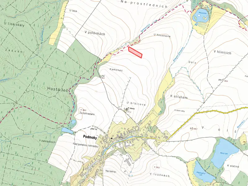 Prodej pole 7095 m², Podmoky – náhled fotky 2
