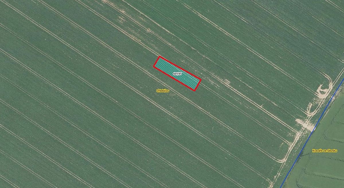 Prodej pole 966 m², Chlebičov – fotka 1 z 3