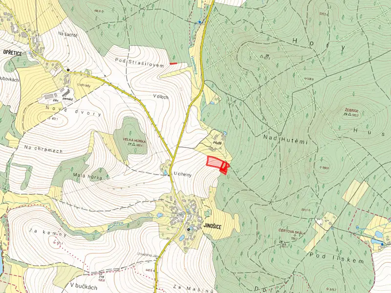 Prodej pole 7748 m², Bystřice – náhled fotky 2