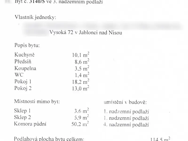Prodej bytu 2+1 90 m², Jablonec nad Nisou – náhled fotky 3
