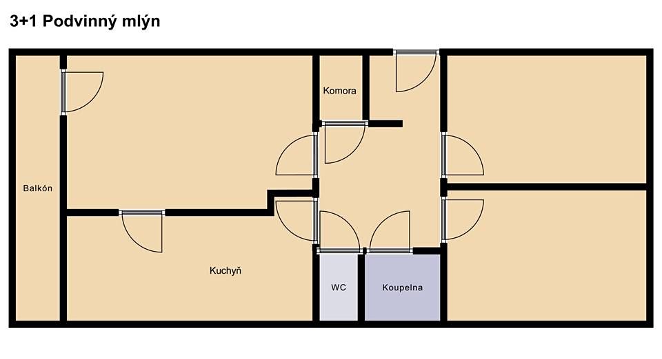 Prodej bytu 3+1 78 m² – fotografie 3