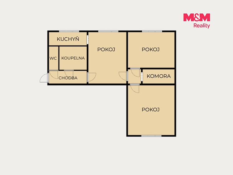 Квартира 3+1 на продаж, 73 м² (6 з 9)