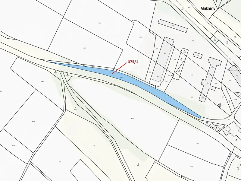 Dražba pozemku 2892 m², Mukařov – náhled fotky 3