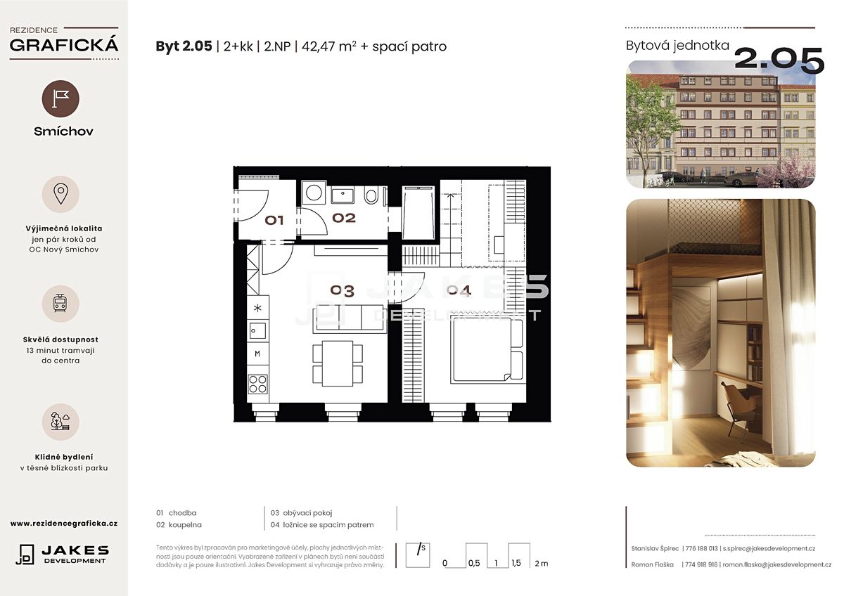 Prodej bytu 2+kk 42 m² – fotografie 2
