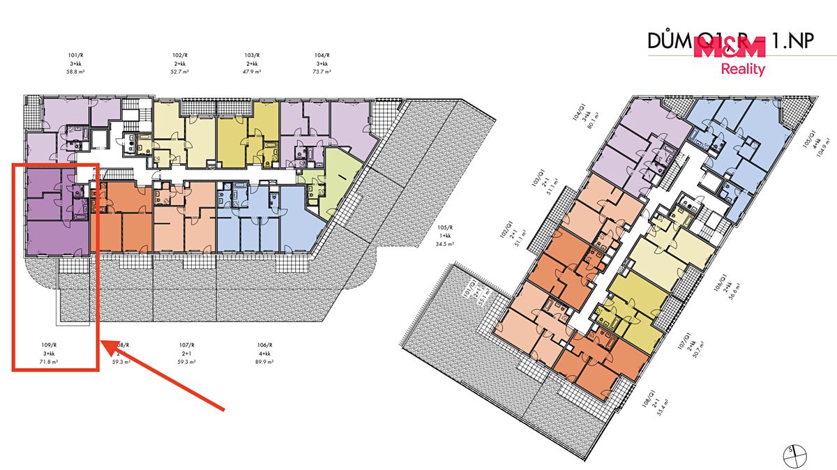 Prodej bytu 3+kk 72 m² – fotografie 4