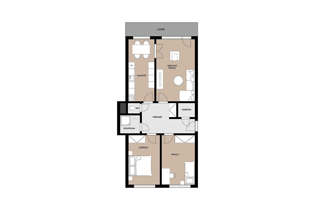 Prodej bytu 3+1 69 m² – fotografie 2