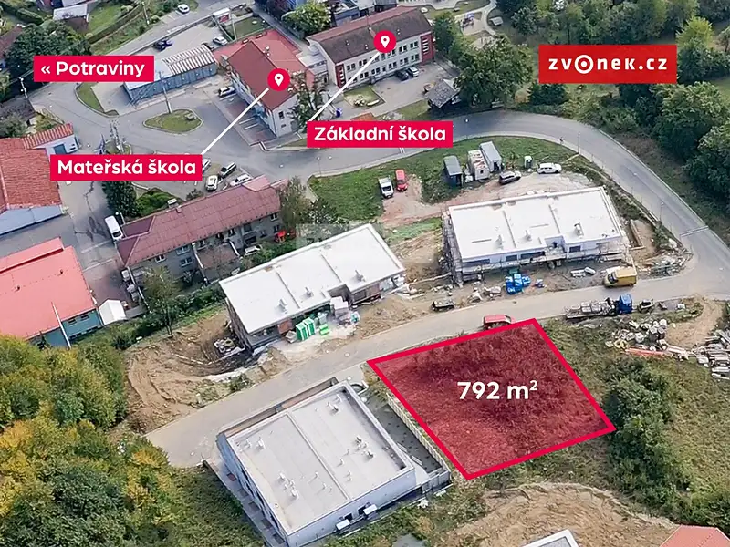 Prodej stavebního pozemku 792 m², Březnice – náhled fotky 3