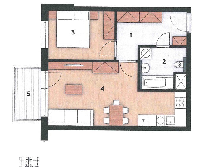 Wohnung 2+kk zur Miete, 46 m² (13 von 13)