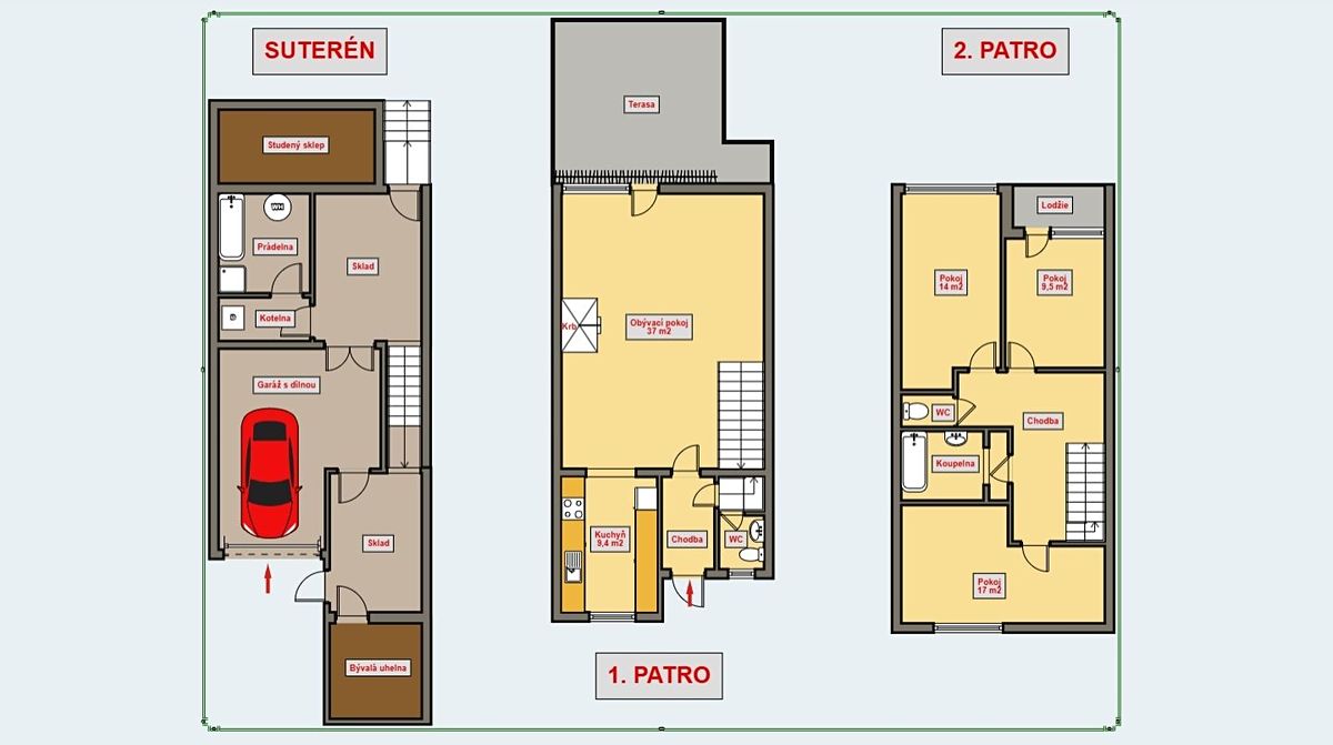 Prodej rodinného domu 160 m², pozemek 200 m² – fotografie 3