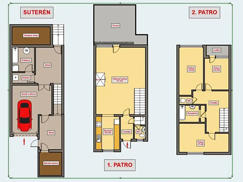 Prodej rodinného domu 160 m², pozemek 200 m², Chlumec nad Cidlinou – náhled fotky 3