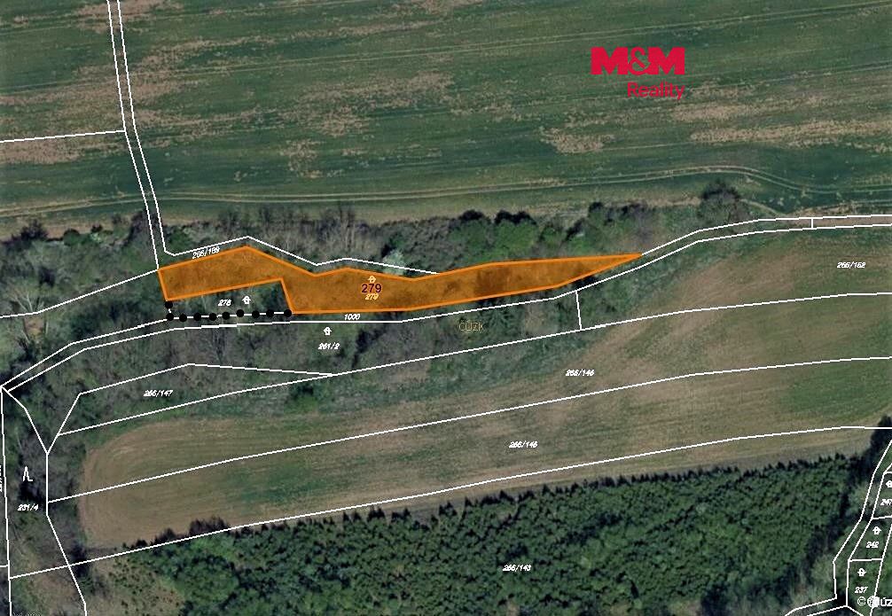 Prodej lesa 1477 m², Tuchořice – fotka 1 z 3