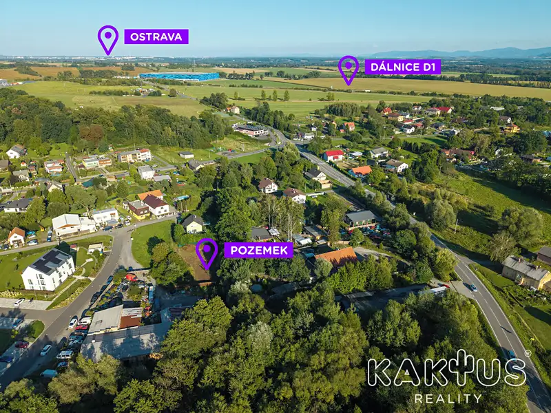 Prodej stavebního pozemku 982 m², Bravantice – náhled fotky 1