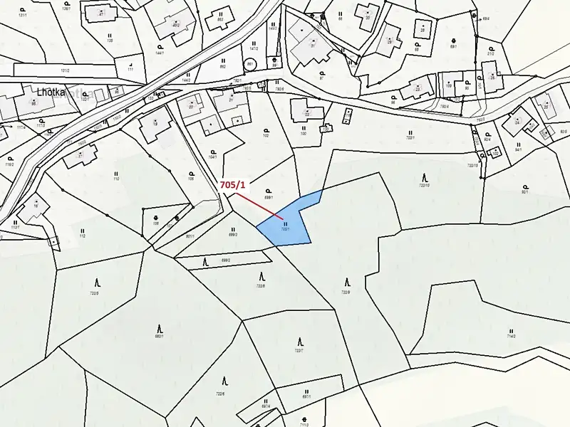 Dražba louky 438 m², Zlatá Olešnice – náhled fotky 3