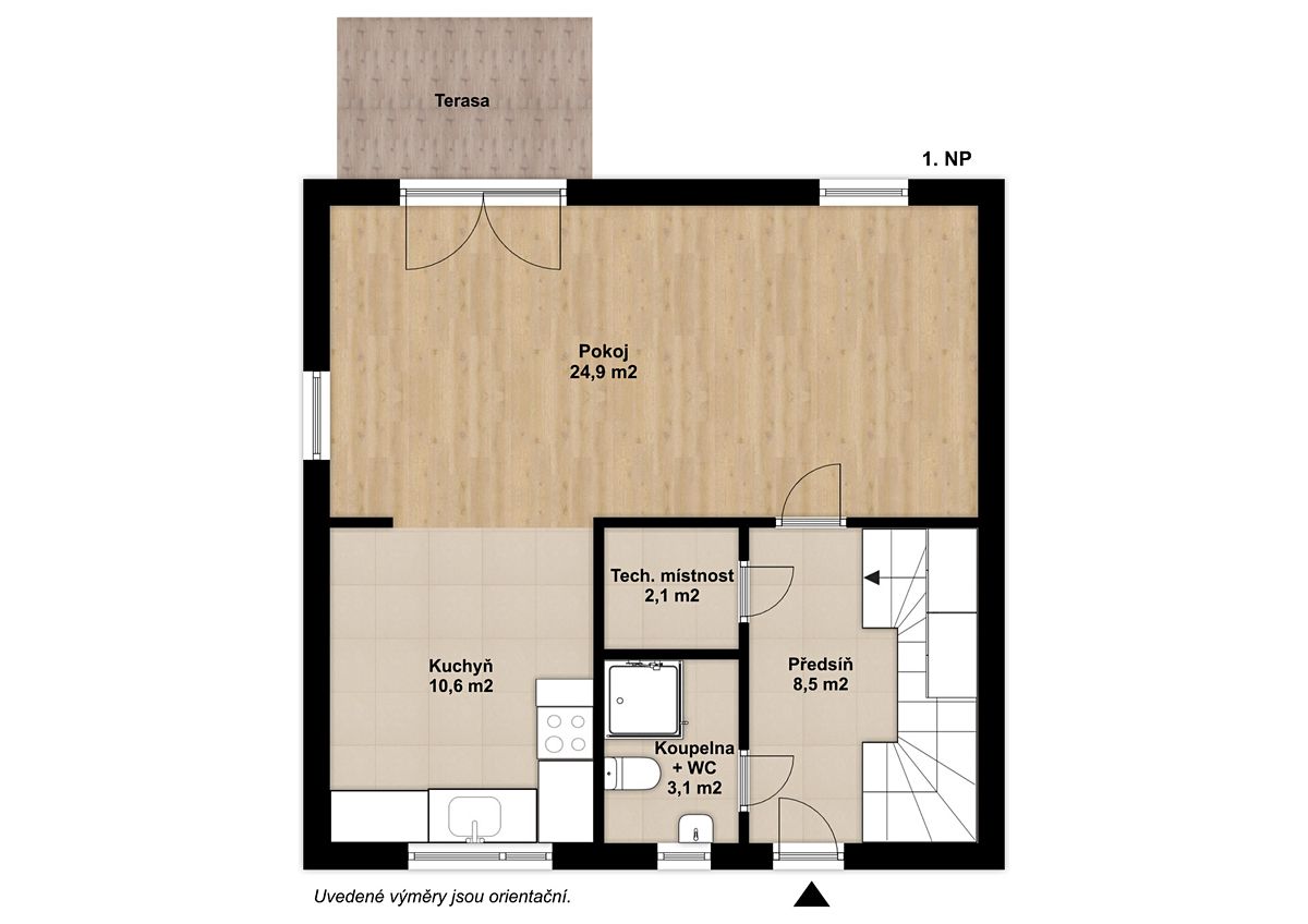 Pronájem rodinného domu 95 m², pozemek 330 m² – fotografie 4