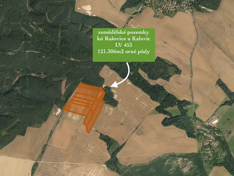 Prodej pole 121306 m², Úštěk – náhled fotky 1