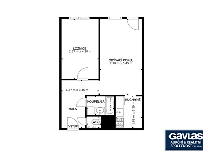 Квартира 2+1 на продаж, 45 м² (3 з 15)