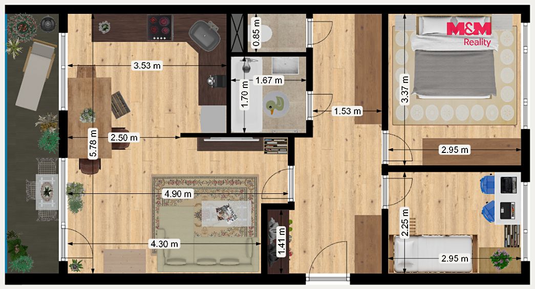 Prodej bytu 3+kk 55 m² – fotografie 3