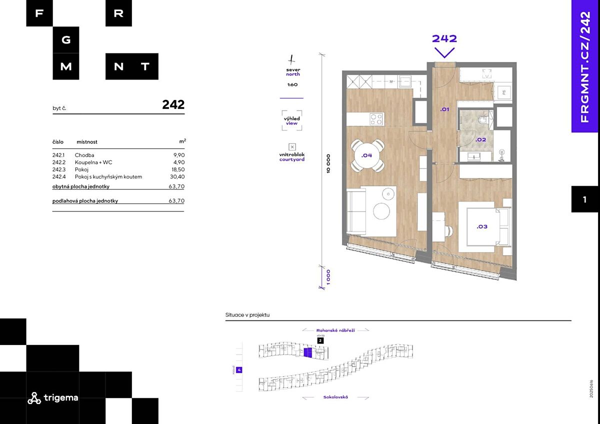 Pronájem bytu 2+kk 64 m² – fotografie 5