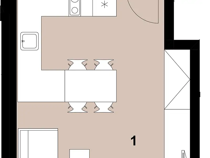 Prodej bytu 1+kk 35 m², Praha – náhled fotky 2