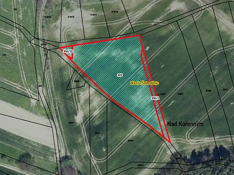 Prodej pole 3958 m², Zbýšov – náhled fotky 1