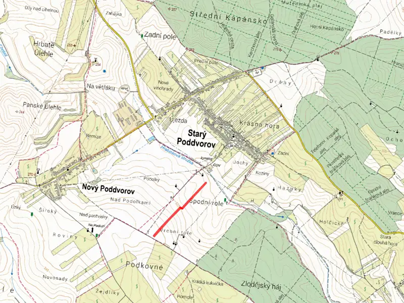 Prodej pole 7861 m², Starý Poddvorov – náhled fotky 2