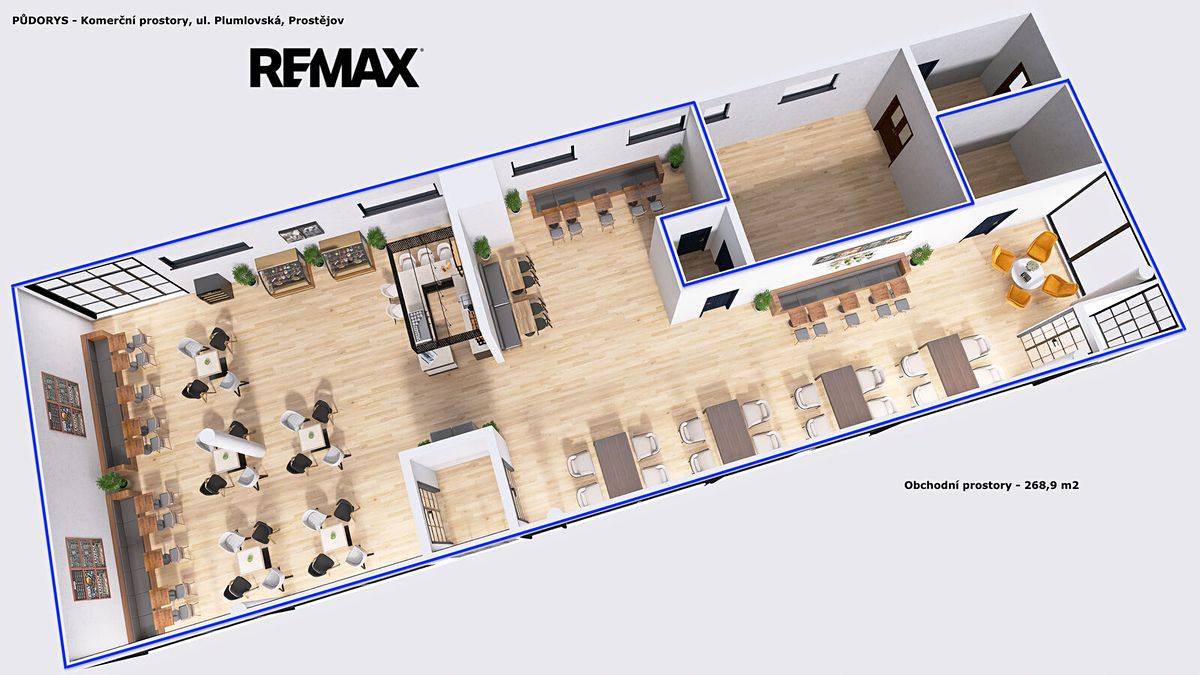 Pronájem obchodního prostoru 263 m² – fotografie 3